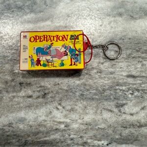 Vintage 1998 Operation Skill Game Keychain - Mini Handheld Surgeon